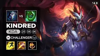 Kindred vs Zac Jungle - KR Challenger - Patch 14.9 Season 14