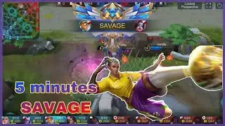 5 minutes savage and 18 kills no death | Bruno gameplay