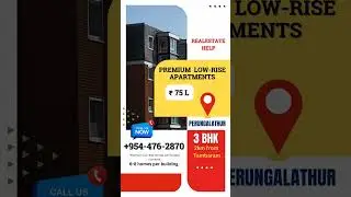 Premium Low-Rise 3BHK Apartments  #ChennaiRe #RealEstate #property #realestatehelp #RealEstateHelp