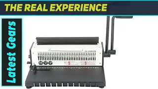Best Dual Purpose Binding Machine: A4/Letter, 34 Holes, Square & Round Punch!
