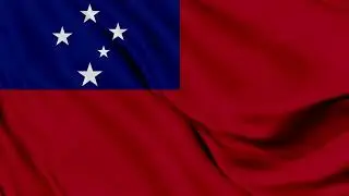 Samoa Flag Waving Background | HD | ROYALTY FREE