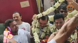 BRMGSU NATIONAL PRESIDENT KA HUA BHAWYA SWAGAT / BHARATIYA RAILWAY MALL GODAM SHRAMIK UNION