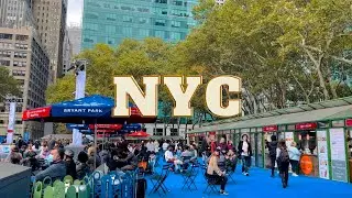 NYC Walk🚶🏻&zwj;♀️Winter Village Bryant Park 🏞⛸ October 30,2021 #nyc #walkingtour #bryantpark