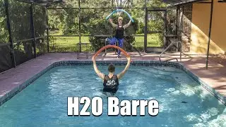 Aqua Barre Workout with Noodle and Pool Wall