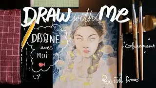 DRAW WITH ME no 2 (Dessine Avec Moi) Dessin en Classe,  Aquarelle