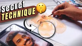SECRET Technique to Draw Realistic Portraits 🤫 | Drawing MS Dhoni