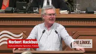Weg mit dem Tanzverbot am Karfreitag! Norbert Hackbusch am 10.5.2023 in der B&uuml;rgerschaft