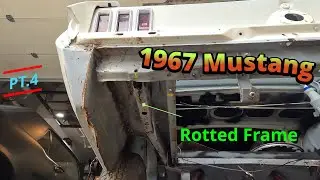 I Replaced the Rotten Rear Frame Rails on My 1967 Mustang (Full Repair)