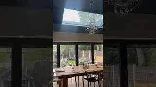 Black roof lantern blind