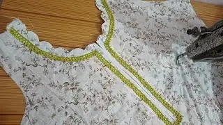 Cut work neck design cutting and stitching | how to cut Neck Design for kameez | #stitchingwithsara