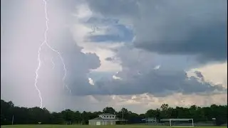 Cincinnati Thunderstorm (July 6, 2020 ) With 2 Close Up Rainbows!