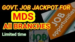 Govt Dental Jobs for MDS, Jobs after MDS, Earning after MDS, jobs after BDS, Career after BDS