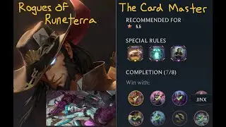 Jinx vs Twisted Fate (3 star No epic) - The Card Master - Rogues of Runeterra - P&Z Win