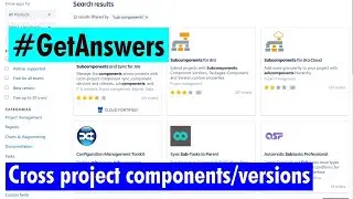GetAnswers - Cross project components and versions