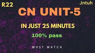cn unit5 in just 25 minutes | must watch | 100%pass
