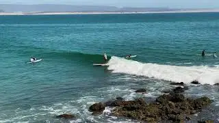 Surfing at Scorpion Bay