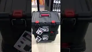 Keter stack n&rsquo; roll 21 cart ящик с колёсами+ дополнительный ящик 21 tool box