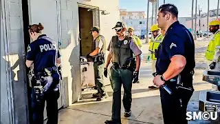 LAPD and Park Rangers Oversee Cleanup of Venice Restrooms Used as Homeless Shelters