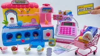 [toy asmr] Hello Kitty Cash Register & Ice Cream Wagon Playset Satisfying Unboxing