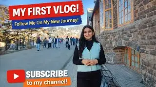 New journey on YouTube ✈️ My first vlog ✨ A small step 🙌..... Nervous but excited 😅 