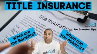 🤩✅🎯 Title Insurance | Pro Investor Tips