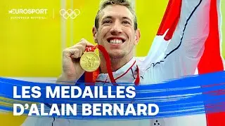JEUX OLYMPIQUES - Les médailles d'Alain Bernard à Pékin (2008)