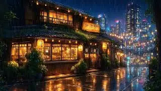 Warm Rainy Nights in Tokyo — Cozy Lofi Beats for Focus, Chill & Late-Night Vibes