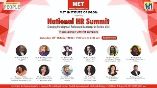 National HR Summit 2023 | MET PGDM | 28th OCT 2023 | 9:30 AM