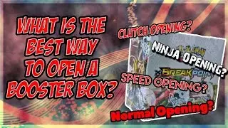 BEST WAY TO OPEN A BOOSTER BOX OF POKEMON CARDS?| BREAKPOINT TURBO, CLUTCH, AND NINJA OPENING