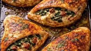 Stuffed cheese  breast chicken 