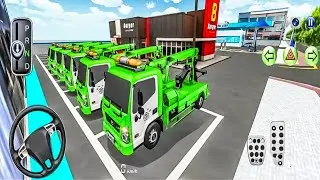 All collect Green JCB Parking Game: Gass Pump Driving Ultimate Truck Parking Challenge 3D!