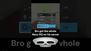 Bro got the whole Navy HQ on his server 💀 #roblox #bloxfruts