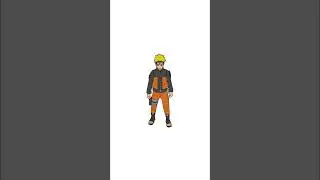 hand drawn Naruto game sprites