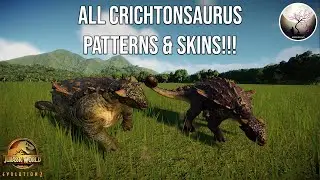 ALL CRICHTONSAURUS SKINS SHOWCASE!!! - Jurassic World Evolution 2