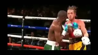 Floyd Mayweather almost KO's Logan Paul ONE PUNCH