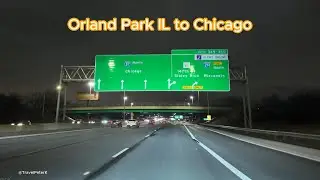 Driving from Oak Forest to Chicago via I-57 and I-94 Expressway