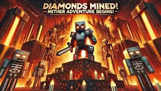 LET'S BEGIN THE ADVENTURE 😉 OF NETHER 🔥BLAZE . MCPE survival series ep #08