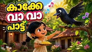 കാക്കേ കാക്കേ കൂടെവിടെ |Kakke Kakke Koodevide song for kids|malayalam rhymes| nursery rhymes song