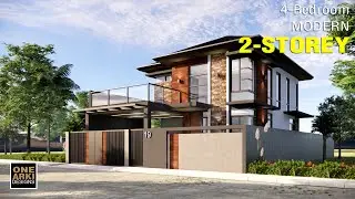 240 sqm. Lot l 225 sqm. 2-Storey House Design