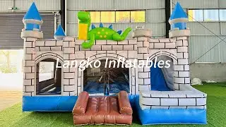 Dragon and Castle Outdoor Inflatable Combo for Party Equipment Rental