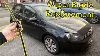 Замена стеклоочистителей VW Golf MK6 / Установка щеток стеклоочистителя Volkswagen
