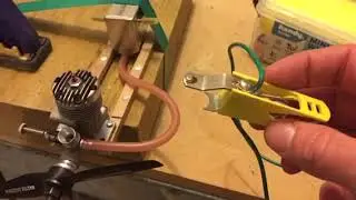 Starting my old control line aircraft engine