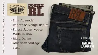 Double RL Slim fit Selvedge denim Made in USA