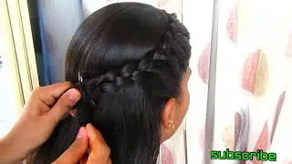 Simple side braid hairstyle