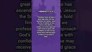 Hebrews 4:14-16 #walkinspiritoftheholyspirit #prayer #jesus