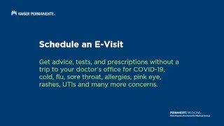 How to Schedule an E-Visit | Kaiser Permanente Mid-Atlantic