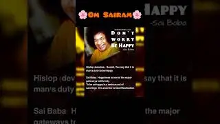 SATYA SAI BABA QUOTES😊🙏🌸|| #youtubeshorts #viral #devotional #satyasaibaba #saibaba