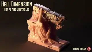 Printable 3d terrain - Hell Dimension: Traps and Obstacles - Model 6