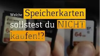 Welche Speicherkarte du nicht kaufen solltest
