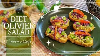 Diet Olivier Salad | Easy, Quick & Delicious 🍴 #cooking #recipe #keto #salad